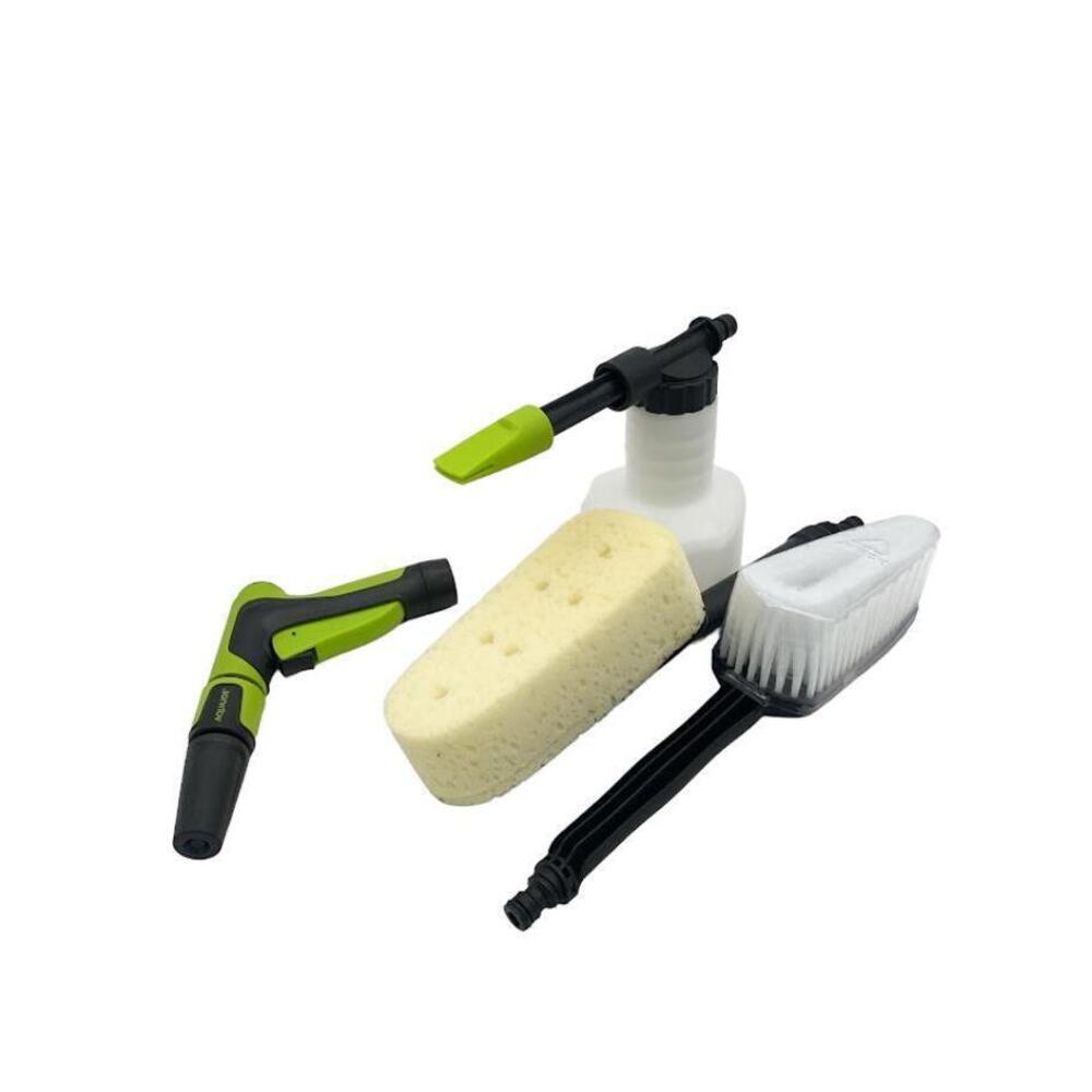 Aqua Joe 4-in-1 Garden Car & Household Hose Attachment Kit